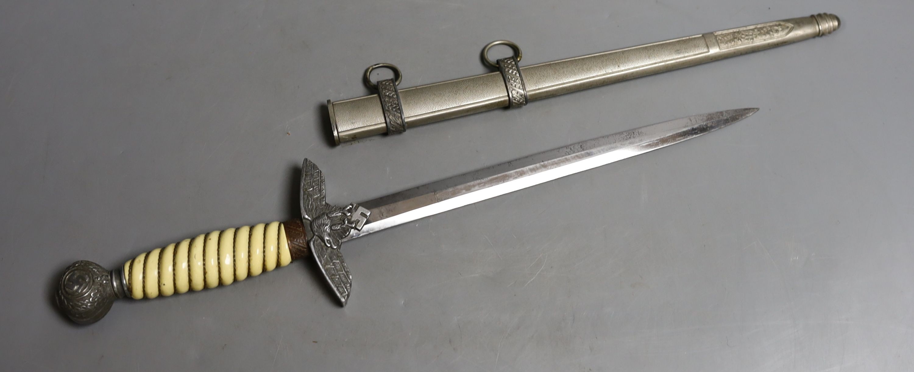 An original Italian officer's dagger MVSN, no maker, 43 cms long.